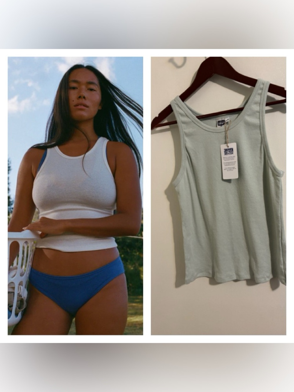 NWT Jungmaven Alta Tank | Seafoam Green | Size XXL